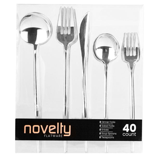 NOVELTY SILVER CUTLERY COMBO 8 CT