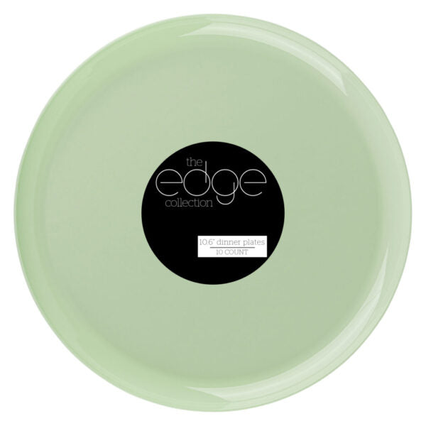 EDGE MINT GREEN PLATE 10 CT