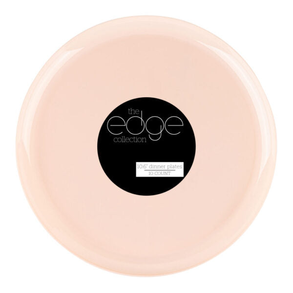 EDGE PINK PLATE 10 CT
