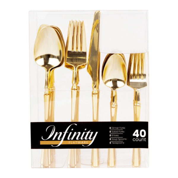 INFINITY GOLD CUTLERY COMBO 8 CT