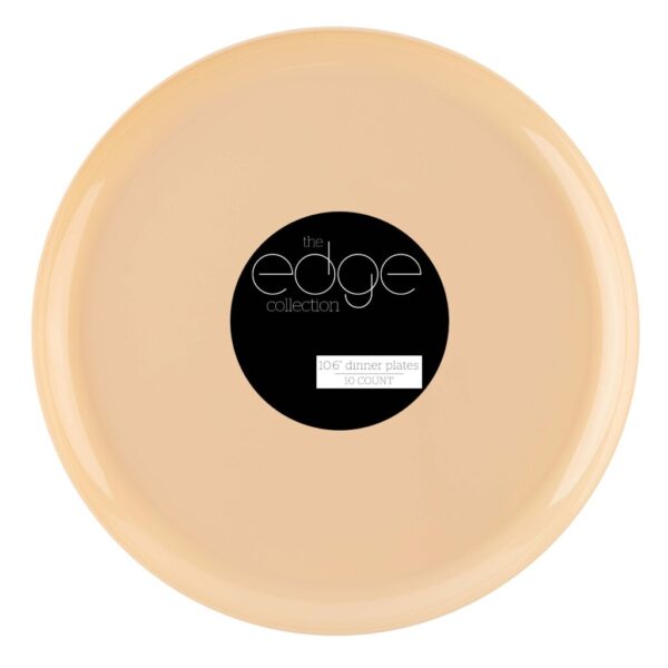 EDGE BEIGE PLATE 10 CT